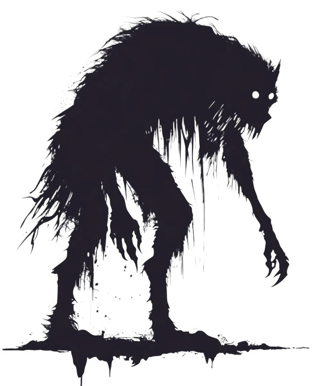 Black Dogman Silhouette Vinyl Car Decal Sticker – Waterproof & UV-Resistant 8"