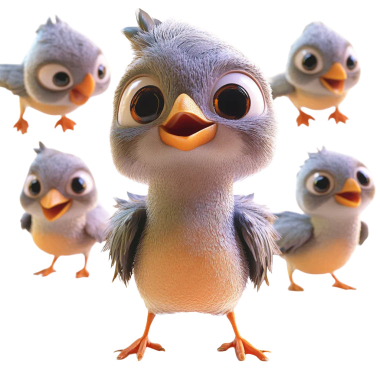 Cute Bird Emoji Vinyl Car Decal Sticker – Waterproof & UV-Resistant 8"