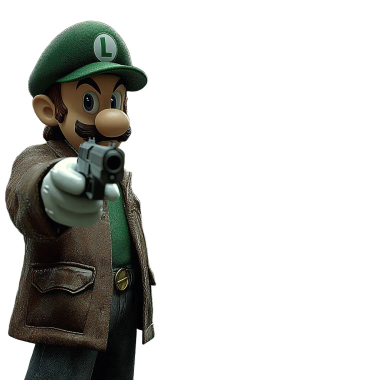 Luigi Shoots Ceo Vinyl Car Decal Sticker – Waterproof & UV-Resistant 8"