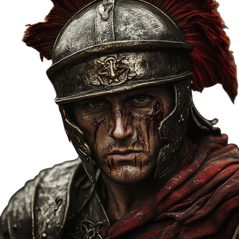 Roman Centurion Warrior Vinyl Car Decal Sticker – Waterproof & UV-Resistant 8"