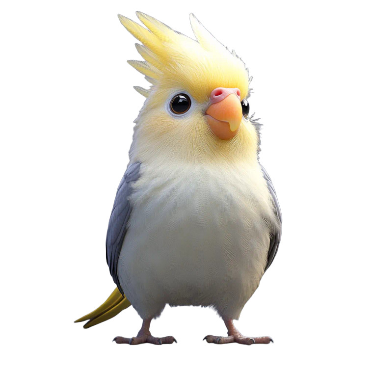 Yellow Cockatiel Vinyl Car Decal Sticker – Waterproof & UV-Resistant 8"