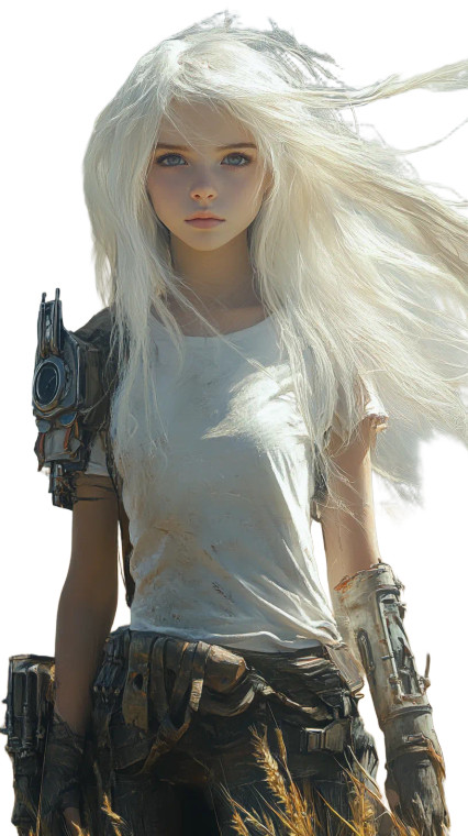 Apocalyptic Wanderer Vinyl Car Decal Sticker – Waterproof & UV-Resistant 8"