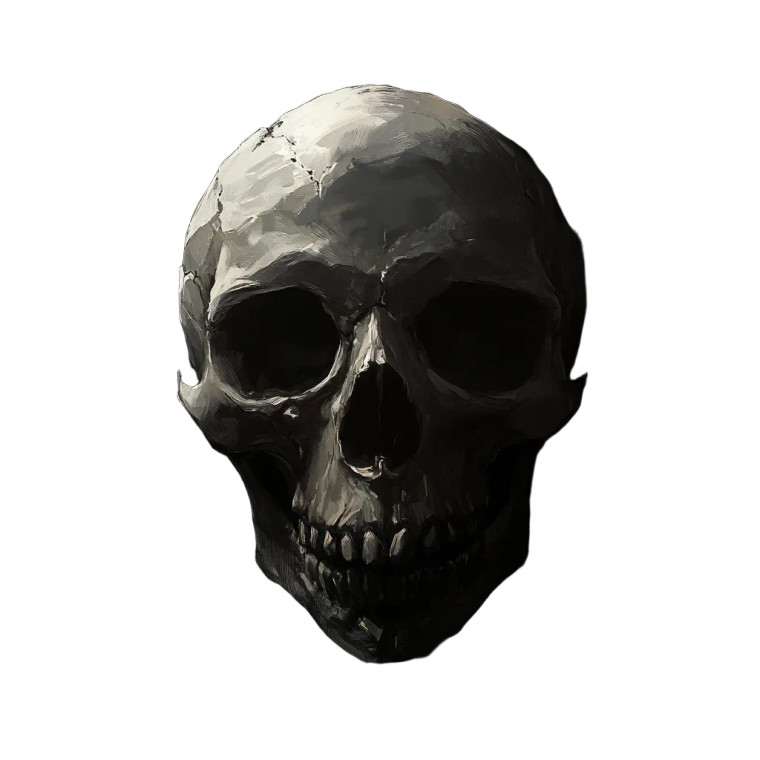 Magic Skull Vinyl Car Decal Sticker – Waterproof & UV-Resistant 8"