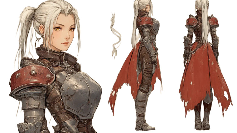 Elegant Warrior Concept Vinyl Car Decal Sticker – Waterproof & UV-Resistant 8"