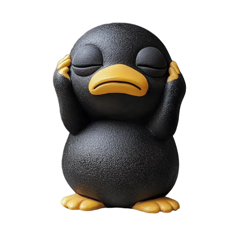 Vantablack Psyduck Vinyl Car Decal Sticker – Waterproof & UV-Resistant 8" Vantablack Psyduck Vinyl Car Decal Sticker – Waterproof & UV-Resistant 8"