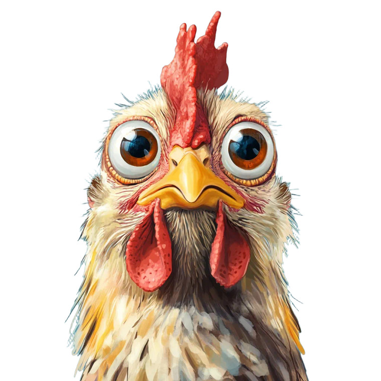 Fat Hen Vinyl Car Decal Sticker – Waterproof & UV-Resistant 8"