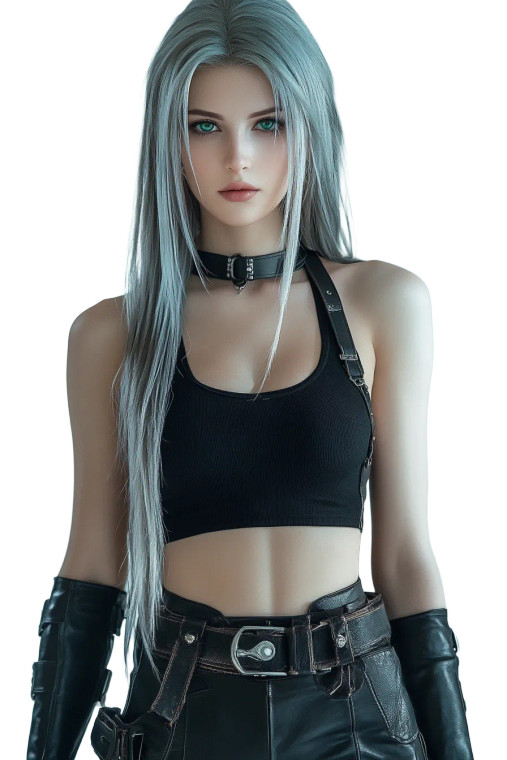Silver-Haired Warrior V5 Vinyl Car Decal Sticker – Waterproof & UV-Resistant 8"