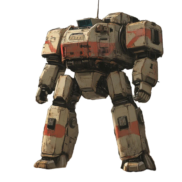 Battletech Battlemech Vinyl Car Decal Sticker – Waterproof & UV-Resistant 8"