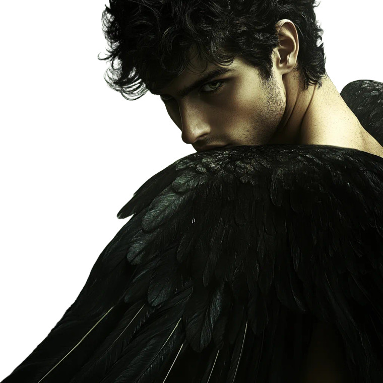 Dark-Winged Angel V2 Vinyl Car Decal Sticker – Waterproof & UV-Resistant 8"