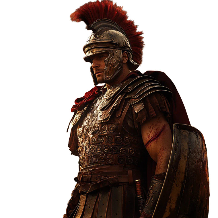 Roman Warrior V8 Vinyl Car Decal Sticker – Waterproof & UV-Resistant 8"
