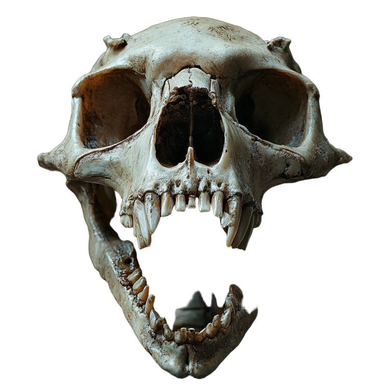 Sharp Bone Skeleton Vinyl Car Decal Sticker – Waterproof & UV-Resistant 8"
