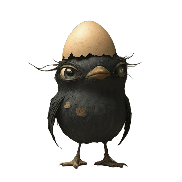 Calimero The Kite Vinyl Car Decal Sticker – Waterproof & UV-Resistant 8"