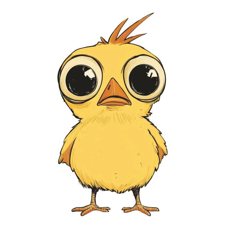 Beady Eyed Chicken Vinyl Car Decal Sticker – Waterproof & UV-Resistant 8"