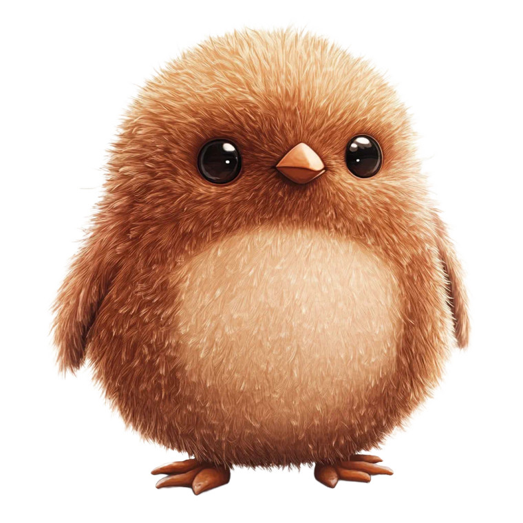 Cute Fluffy Penguin Vinyl Car Decal Sticker – Waterproof & UV-Resistant 8"