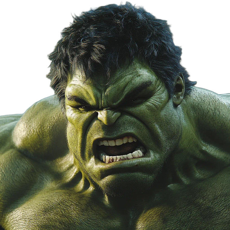Angry Hulk V5 Vinyl Car Decal Sticker – Waterproof & UV-Resistant 8"