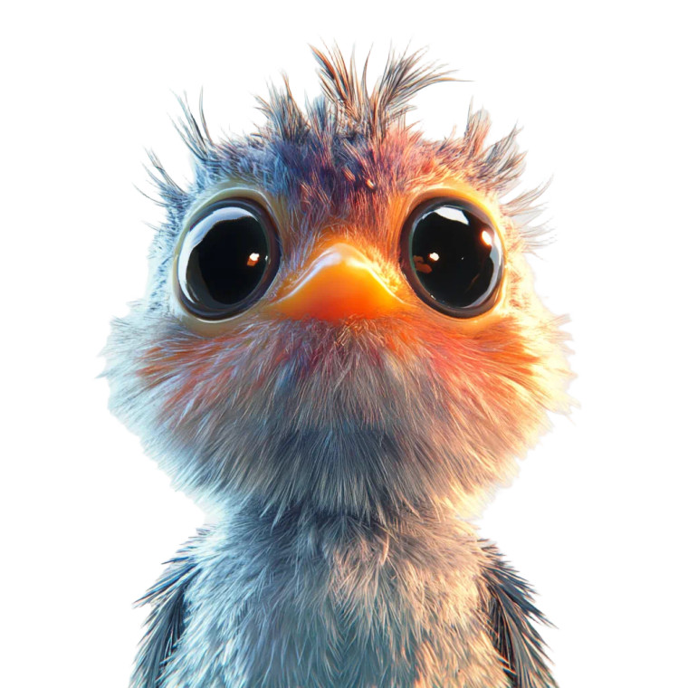 Cute Bird Close-Up Vinyl Car Decal Sticker – Waterproof & UV-Resistant 8"