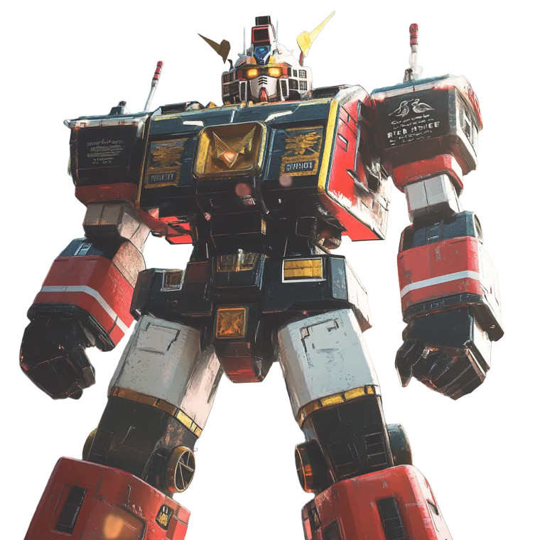 Anime Battle Robot Vinyl Car Decal Sticker – Waterproof & UV-Resistant 8"