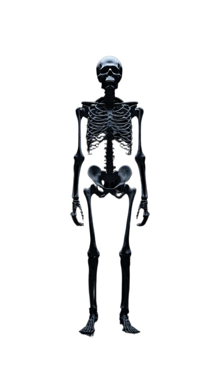 Standing Skeleton X-Ray Vinyl Car Decal Sticker – Waterproof & UV-Resistant 8"