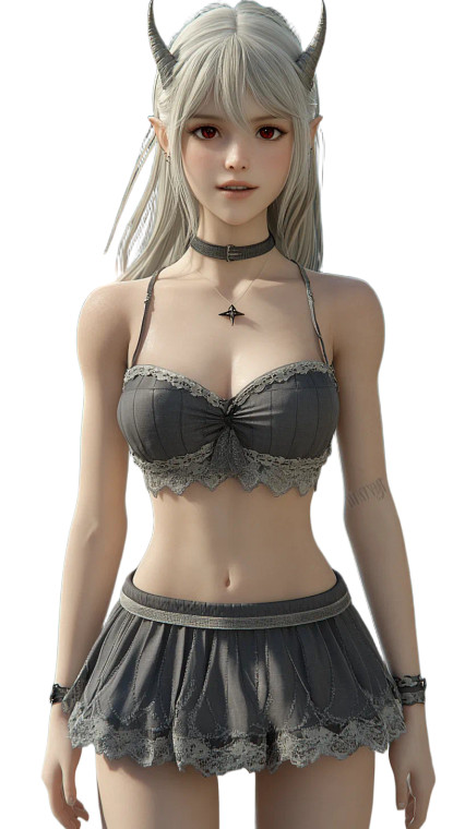 Horned Woman Walking Vinyl Car Decal Sticker – Waterproof & UV-Resistant 8"