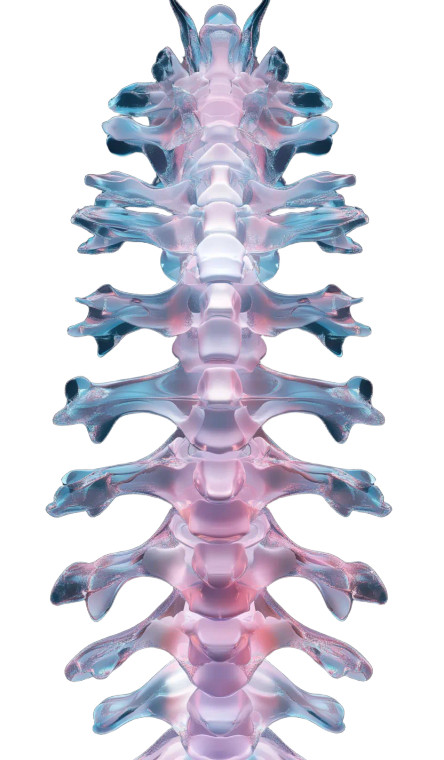 Symmetrical Vertebrae Art Vinyl Car Decal Sticker – Waterproof & UV-Resistant 8"