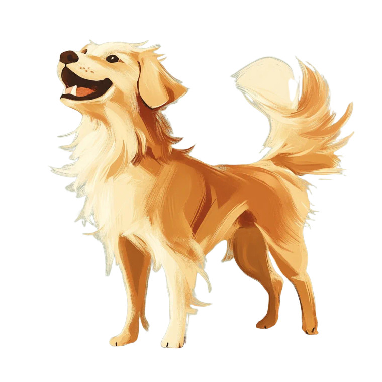 Happy Wagging Dog Vinyl Car Decal Sticker – Waterproof & UV-Resistant 8"