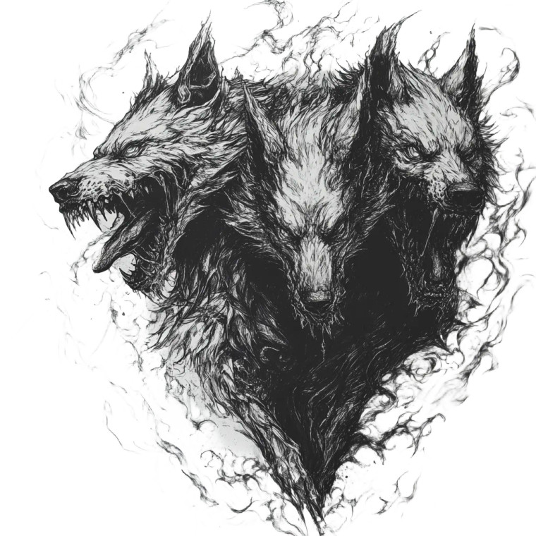 Ethereal Cerberus Sketch Vinyl Car Decal Sticker – Waterproof & UV-Resistant 8" Ethereal Cerberus Sketch Vinyl Car Decal Sticker – Waterproof & UV-Resistant 8"