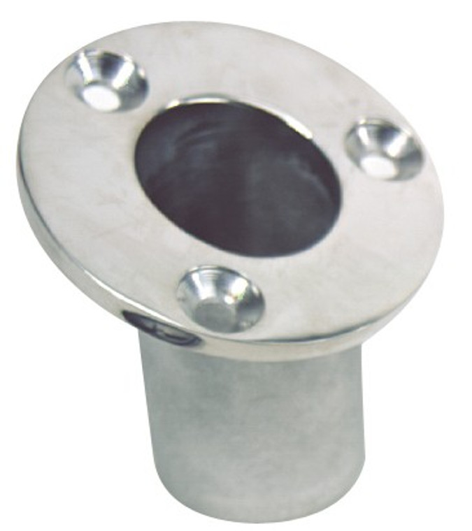 Marine Series Flagpole Mount | Flush Mount | Fits Flag Poles Up to 1-1/4" | 316 Stainless Steel