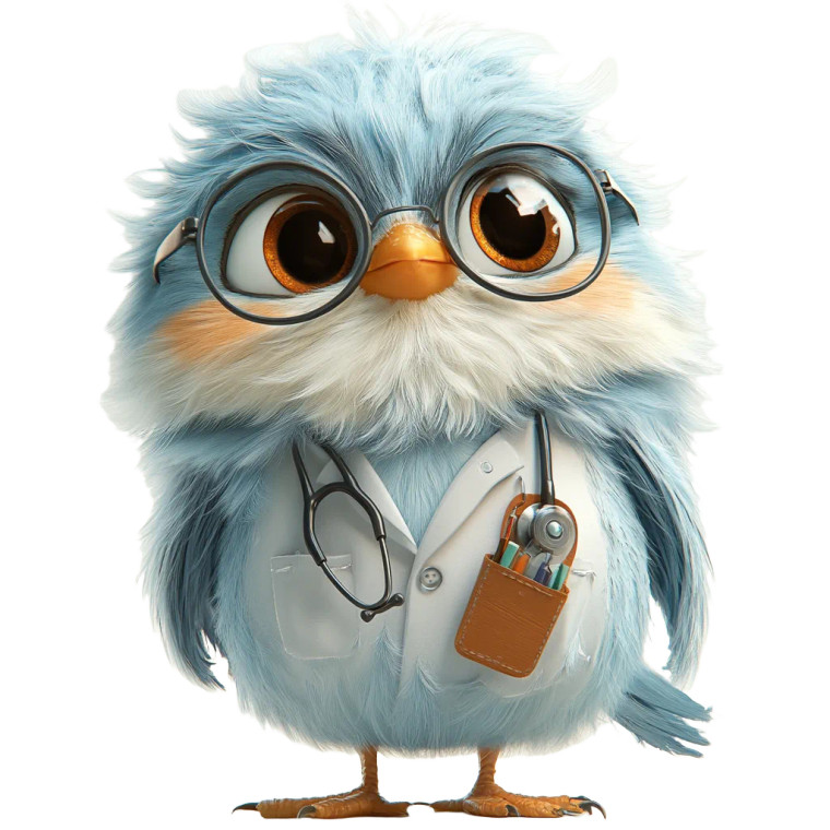 Bird Doctor Vinyl Car Decal Sticker – Waterproof & UV-Resistant 8"