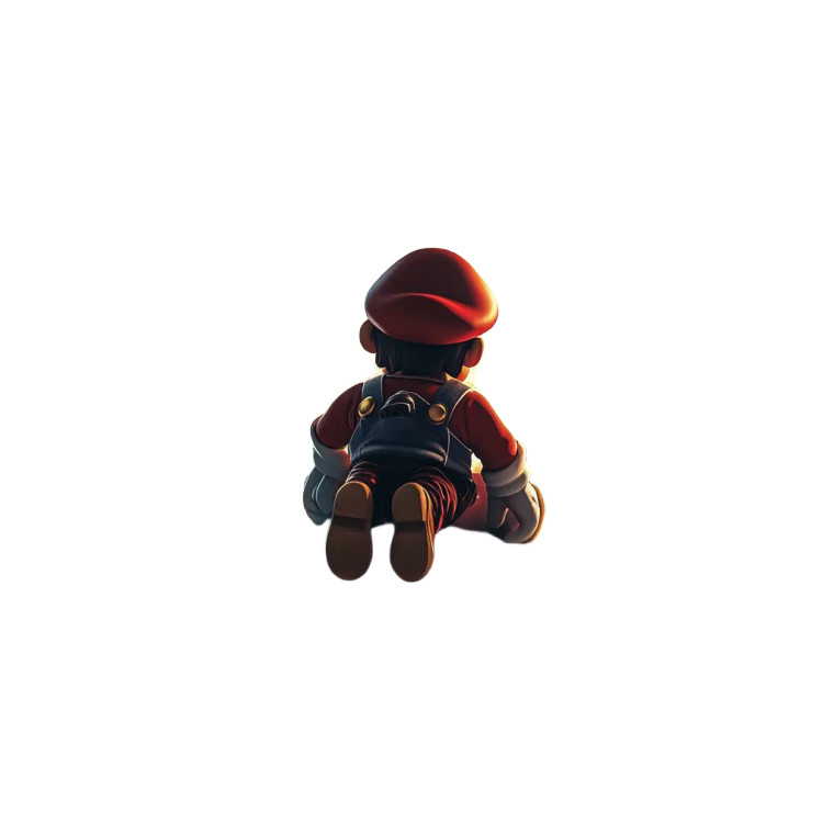 Super Mario In Space V2 Vinyl Car Decal Sticker – Waterproof & UV-Resistant 8"