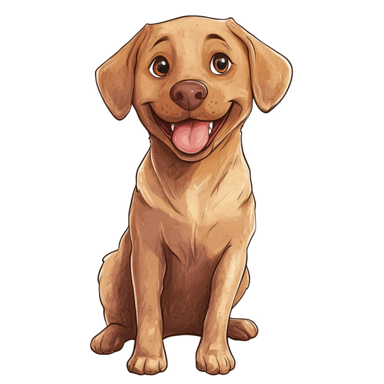 Cheeky Labrador Vinyl Car Decal Sticker – Waterproof & UV-Resistant 8"