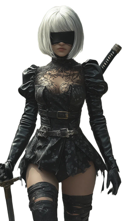 Android Warrior Portrait Vinyl Car Decal Sticker – Waterproof & UV-Resistant 8"