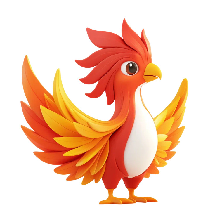 Phoenix Bankruptcy Mascot Vinyl Car Decal Sticker – Waterproof & UV-Resistant 8"