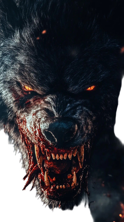 Nightmarish Werewolf Vinyl Car Decal Sticker – Waterproof & UV-Resistant 8"