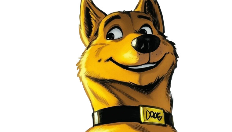 Doge Gold Collar Vinyl Car Decal Sticker – Waterproof & UV-Resistant 8"