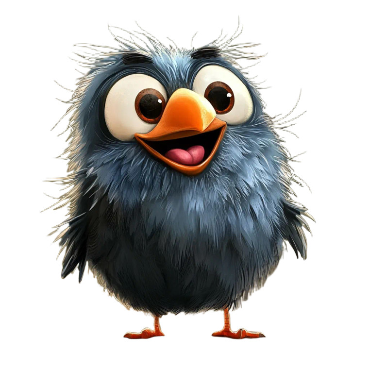 Happy Angry Bird Vinyl Car Decal Sticker – Waterproof & UV-Resistant 8"