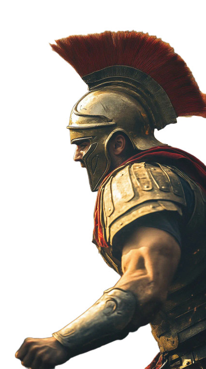 Spartan Warriors Charging Vinyl Car Decal Sticker – Waterproof & UV-Resistant 8"