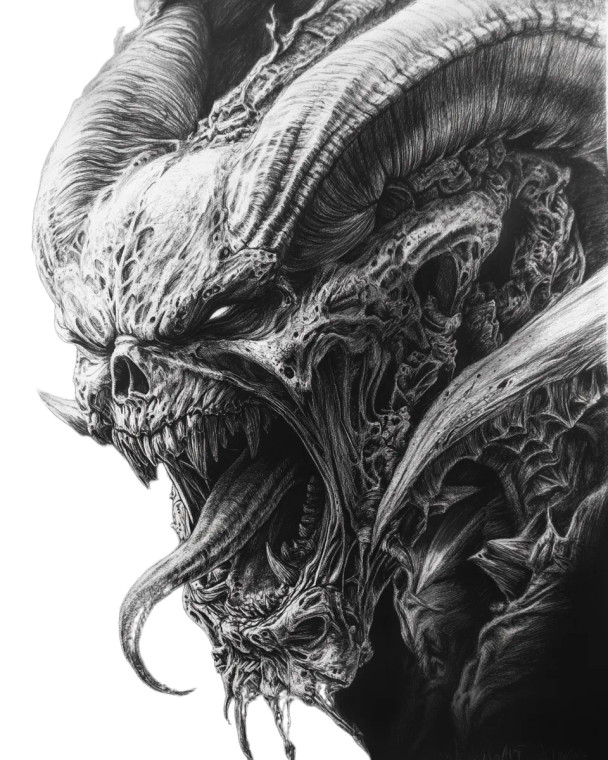 Epic Chaos Demon Vinyl Car Decal Sticker – Waterproof & UV-Resistant 8"