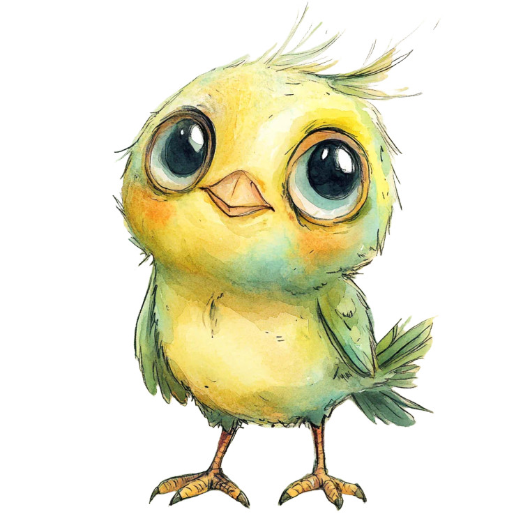 Quirky Bird Creature Vinyl Car Decal Sticker – Waterproof & UV-Resistant 8"