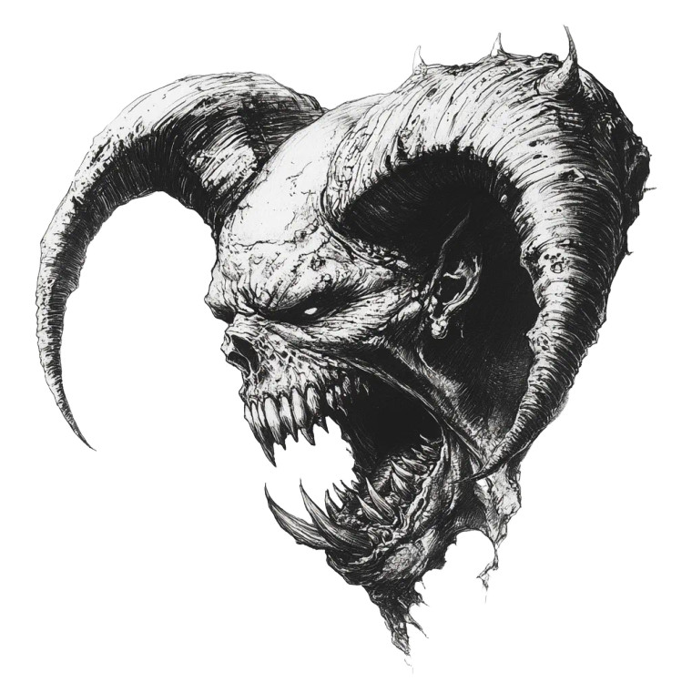 Fat Demon Commander Vinyl Car Decal Sticker – Waterproof & UV-Resistant 8"