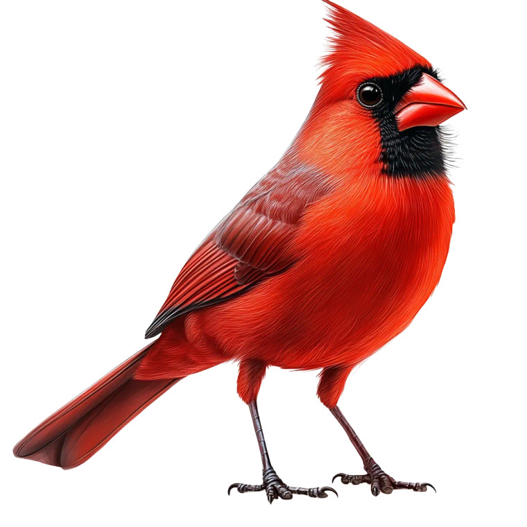 Realistic Cardinal Bird Vinyl Car Decal Sticker – Waterproof & UV-Resistant 8"