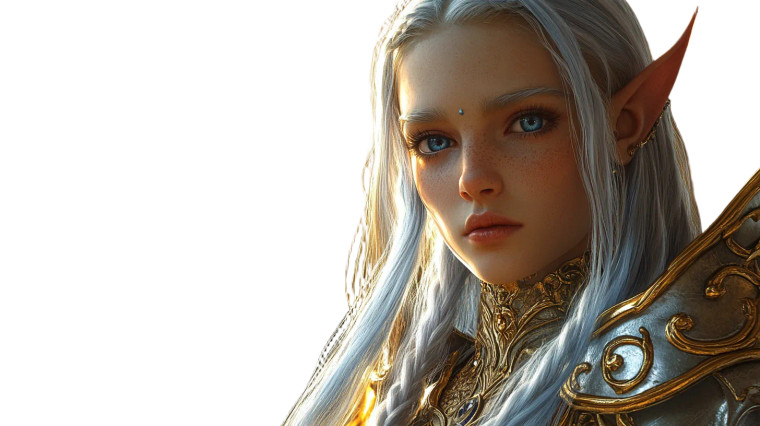 Elf Princess V3 Vinyl Car Decal Sticker – Waterproof & UV-Resistant 8"