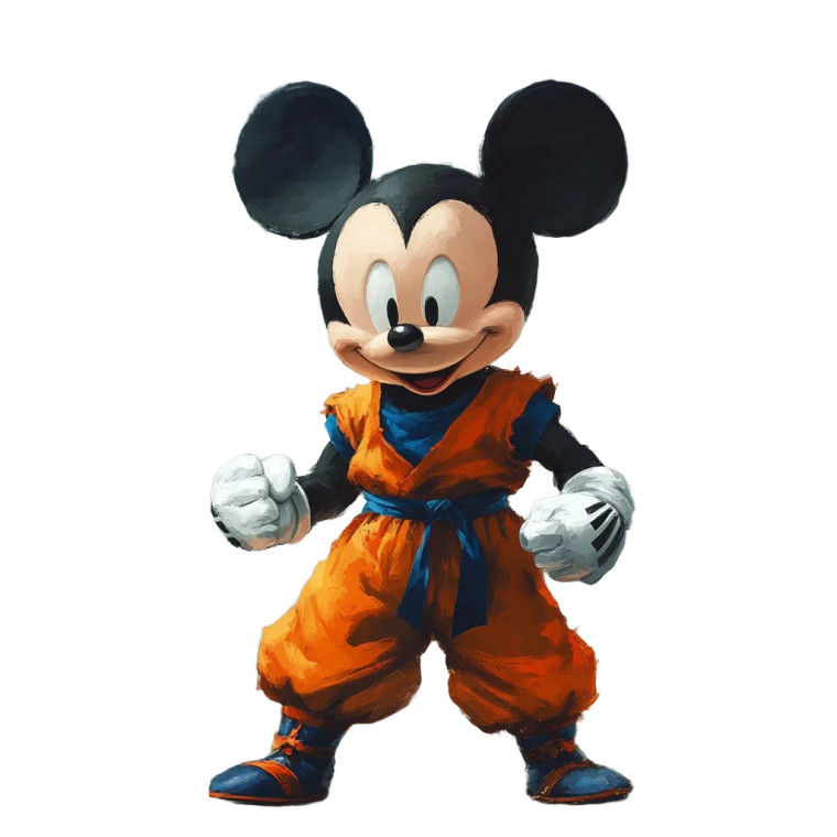 Mickey Dbz Style Vinyl Car Decal Sticker – Waterproof & UV-Resistant 8"