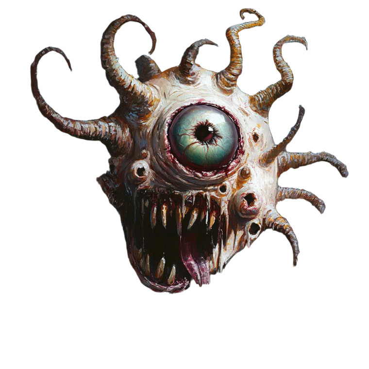 Zombie Beholder V2 Vinyl Car Decal Sticker – Waterproof & UV-Resistant 8"