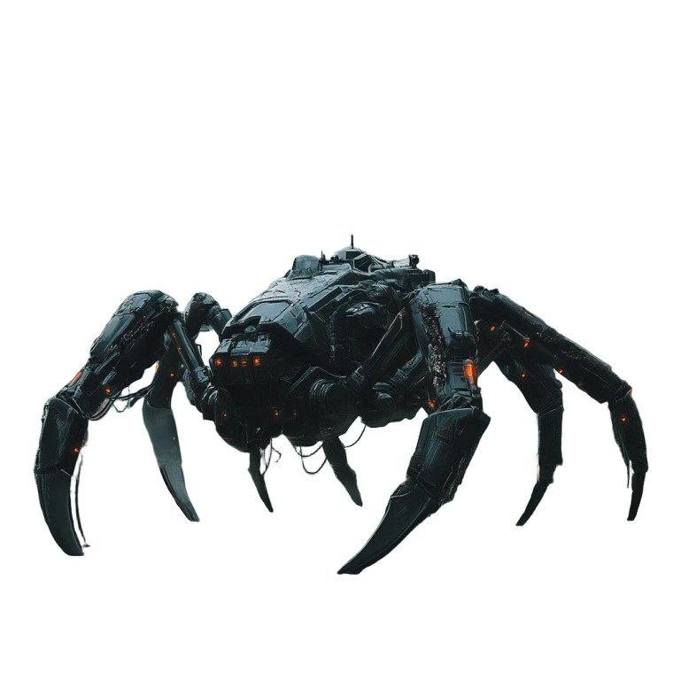 Black Scorpion Mech Vinyl Car Decal Sticker – Waterproof & UV-Resistant 8"
