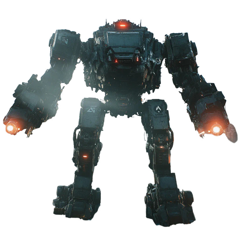 Titanic Mech Warrior Vinyl Car Decal Sticker – Waterproof & UV-Resistant 8"