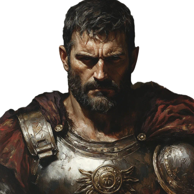 Roman Emperor Vinyl Car Decal Sticker – Waterproof & UV-Resistant 8"