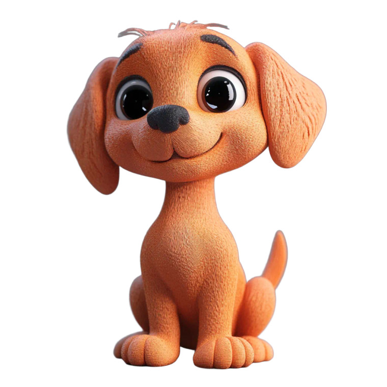 Cute 3D Dog Vinyl Car Decal Sticker – Waterproof & UV-Resistant 8"