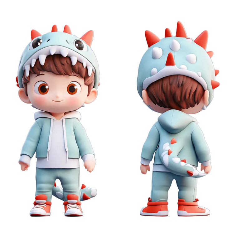 Dragon Hat Chibi Vinyl Car Decal Sticker – Waterproof & UV-Resistant 8"