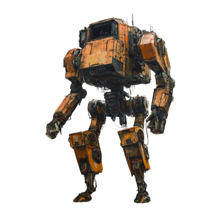 Mecha Punk Future Vinyl Car Decal Sticker – Waterproof & UV-Resistant 8"