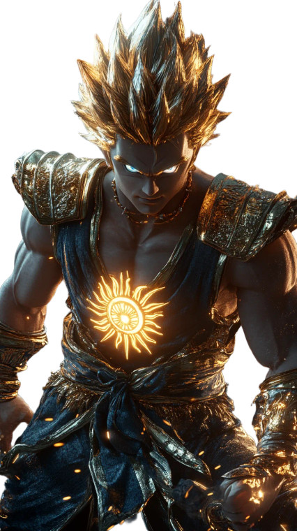 Filipino Goku Warrior Vinyl Car Decal Sticker – Waterproof & UV-Resistant 8"